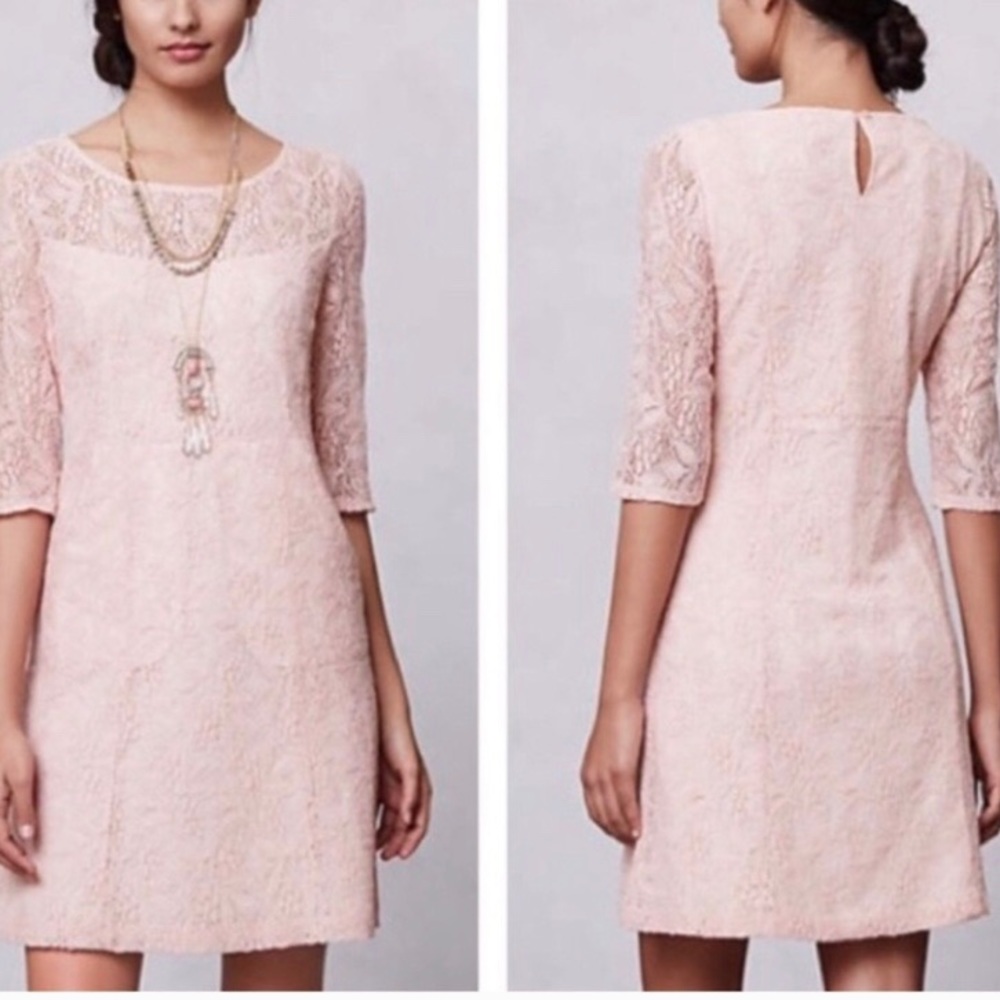Maeve Anthropologie Lefkara Lace Dress